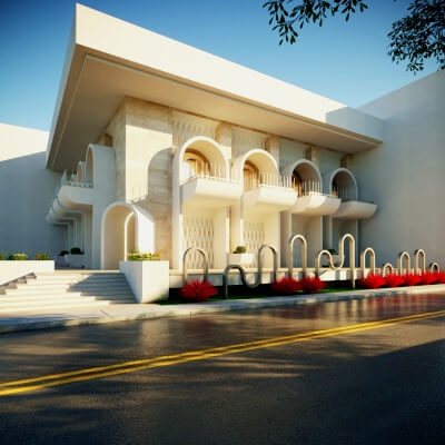 3D Model of a Commercial Bank