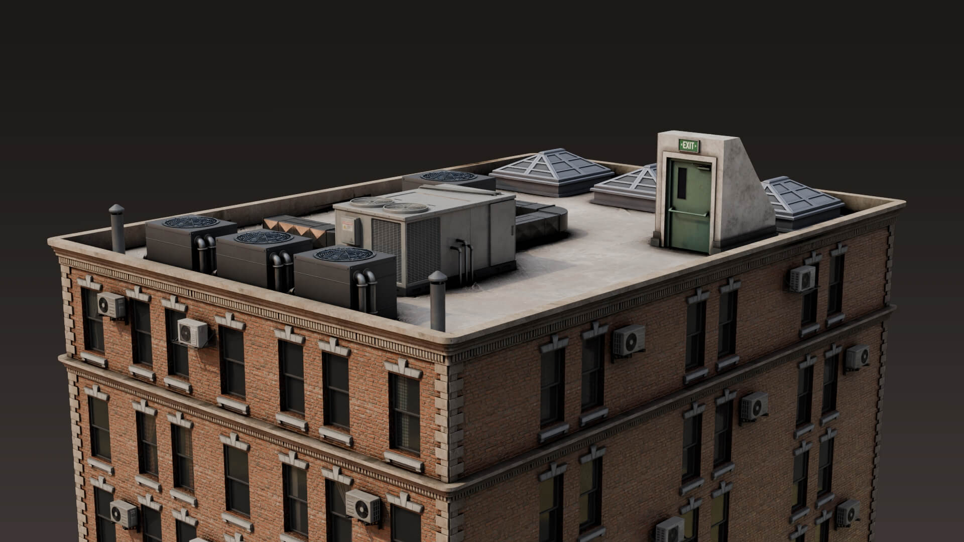 New York Style City Building - 3D Model by mohamedhany4521