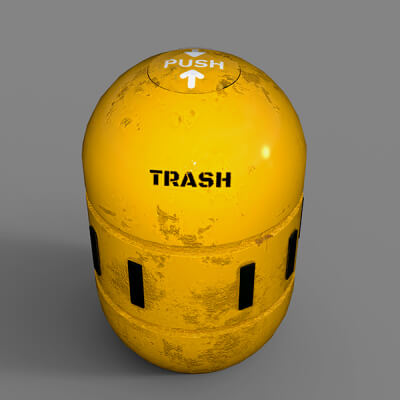 SciFi Trash Bin