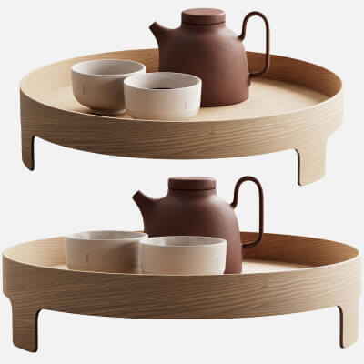 Dishes Decor Set 16 Tea Kit by Design House Stockholm - 3D Model by ...