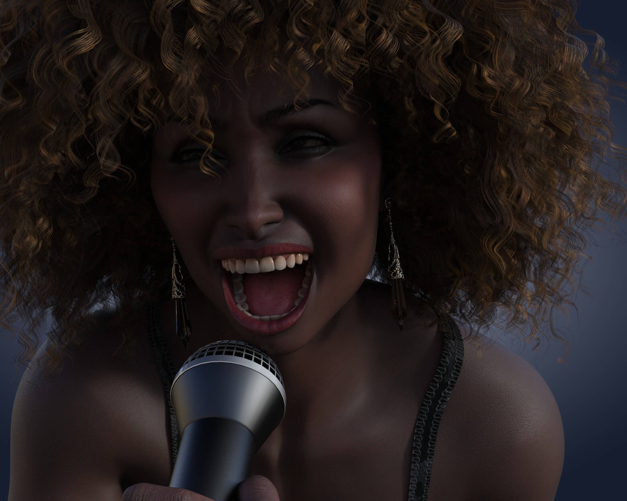 The Singer 3D Render, Digital Art by mona63by