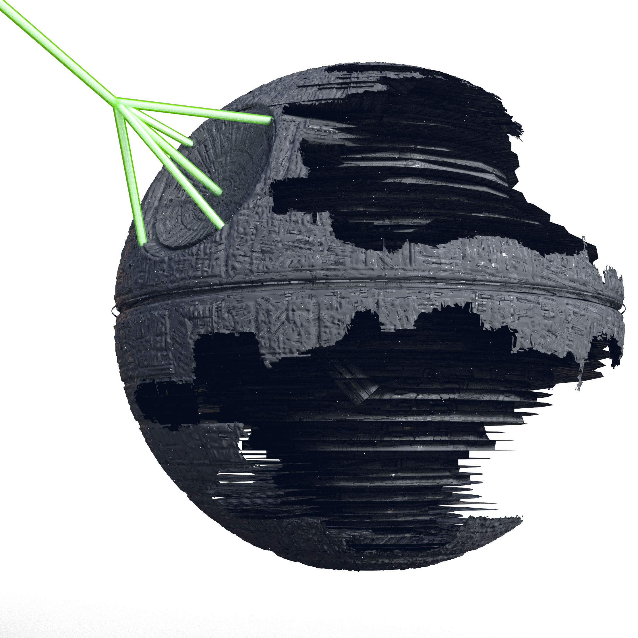 Death Star Wreckage for DAZ Studio by Monika