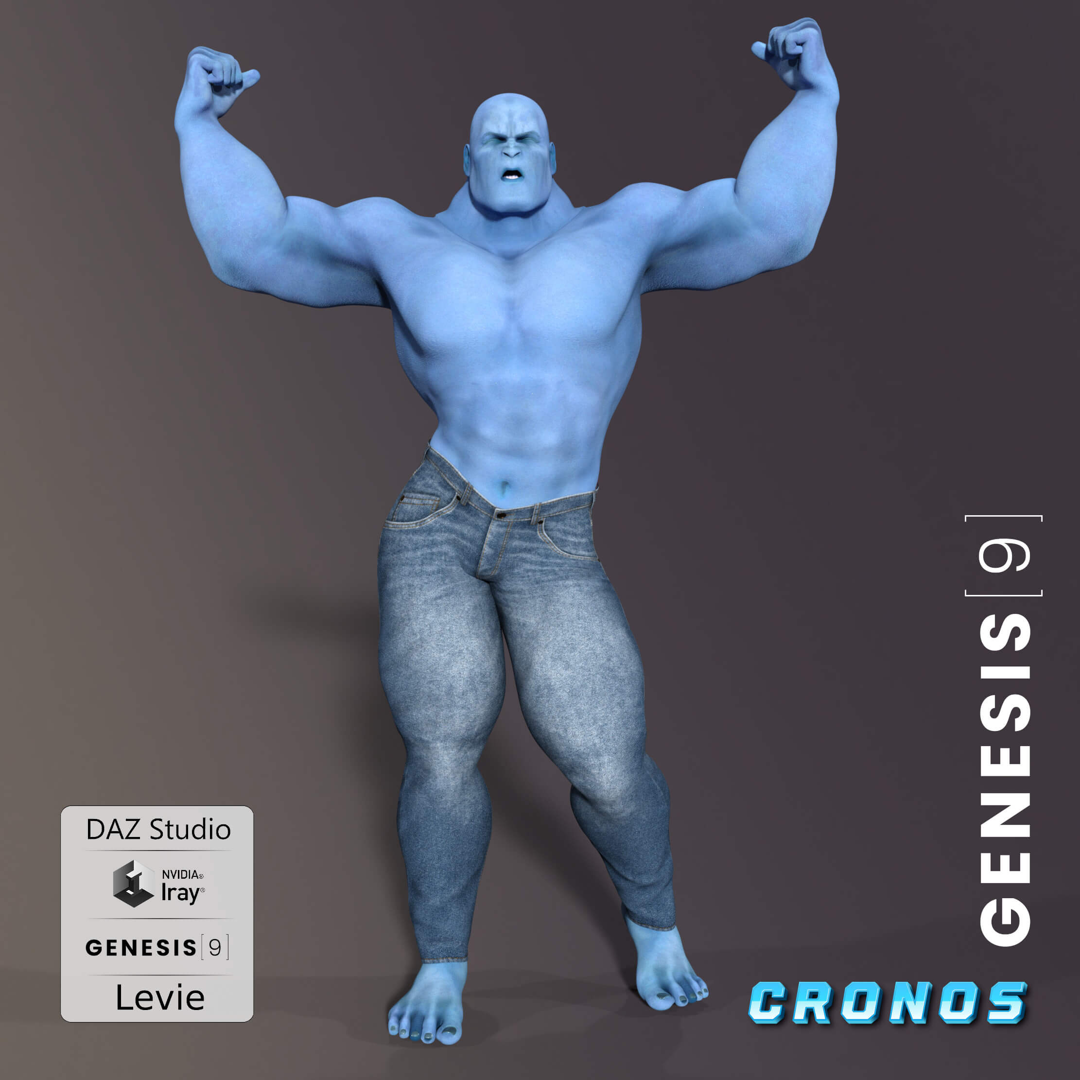 Cronos for Genesis 9 3D Render, Digital Art by Monika