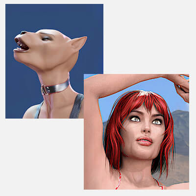 Rosario Sexbomb & Demira Head Morphs for G9 G8F G8.1F