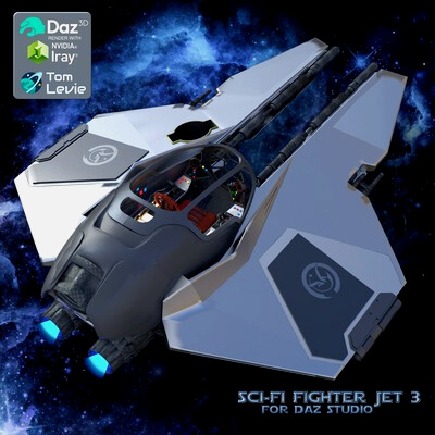 Sci-Fi Fighter Jet 3 for DAZ Studio