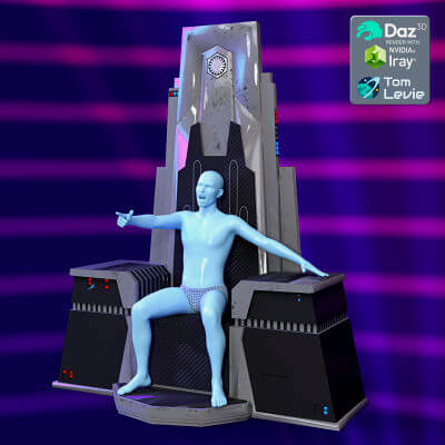 Sci-Fi Throne for DAZ Studio