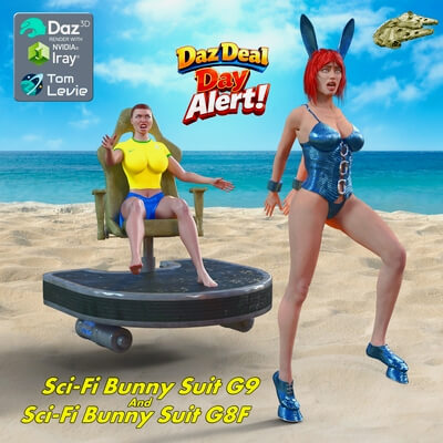 SciFi Bunny Suit for Genesis 9 and G8F