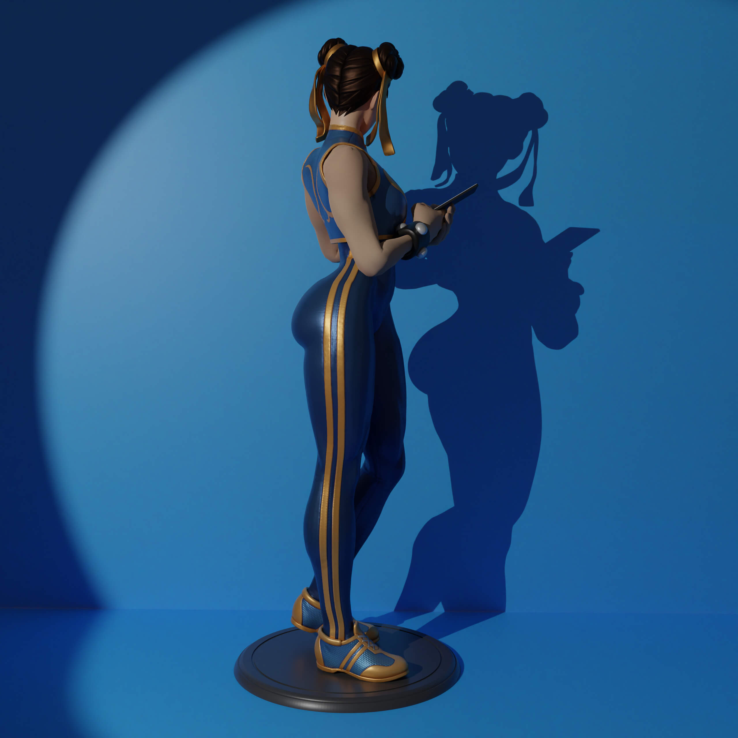 Chun-Li Street Fighter 3D Model by Moogar