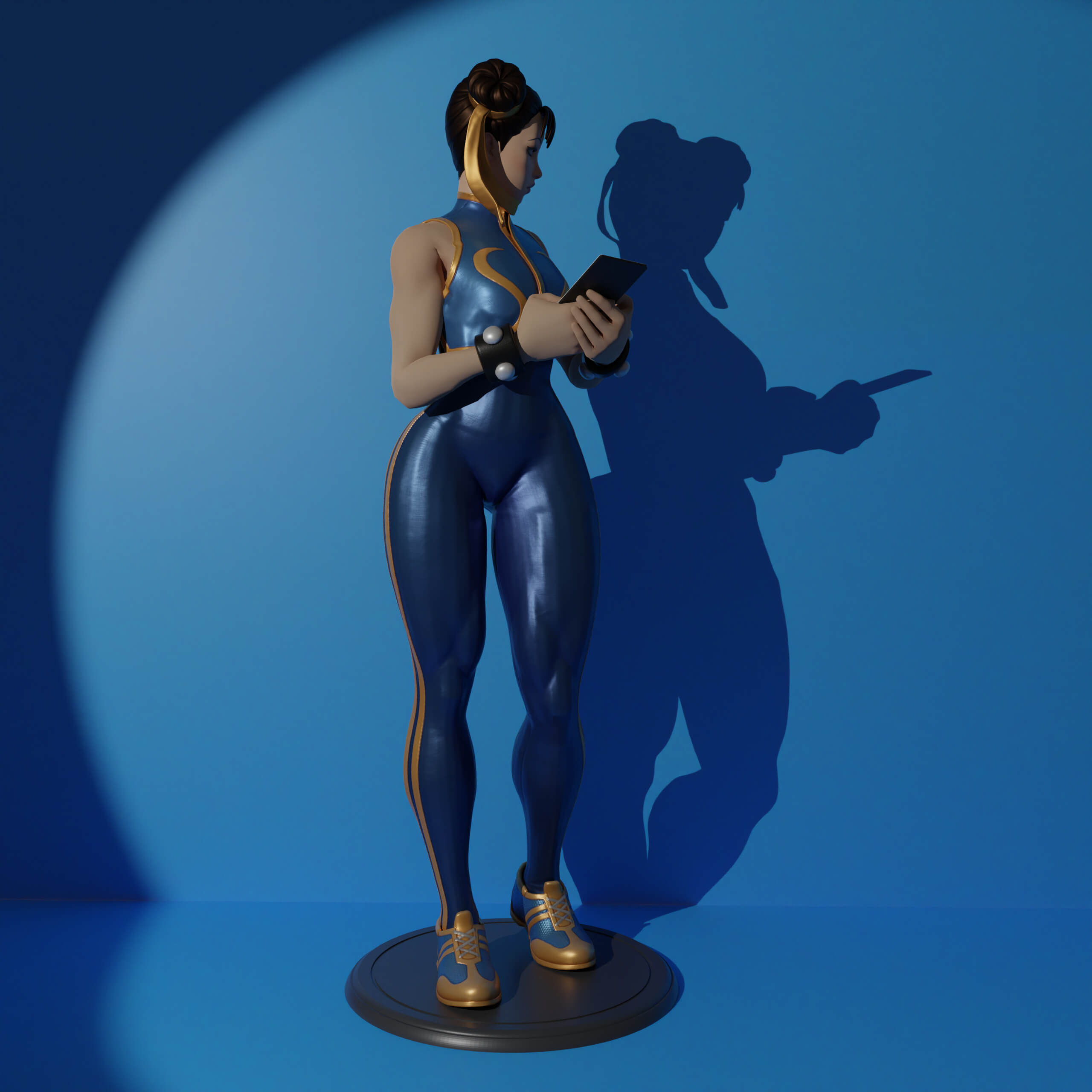 Chun-Li Street Fighter 3D Print Model by Moogar