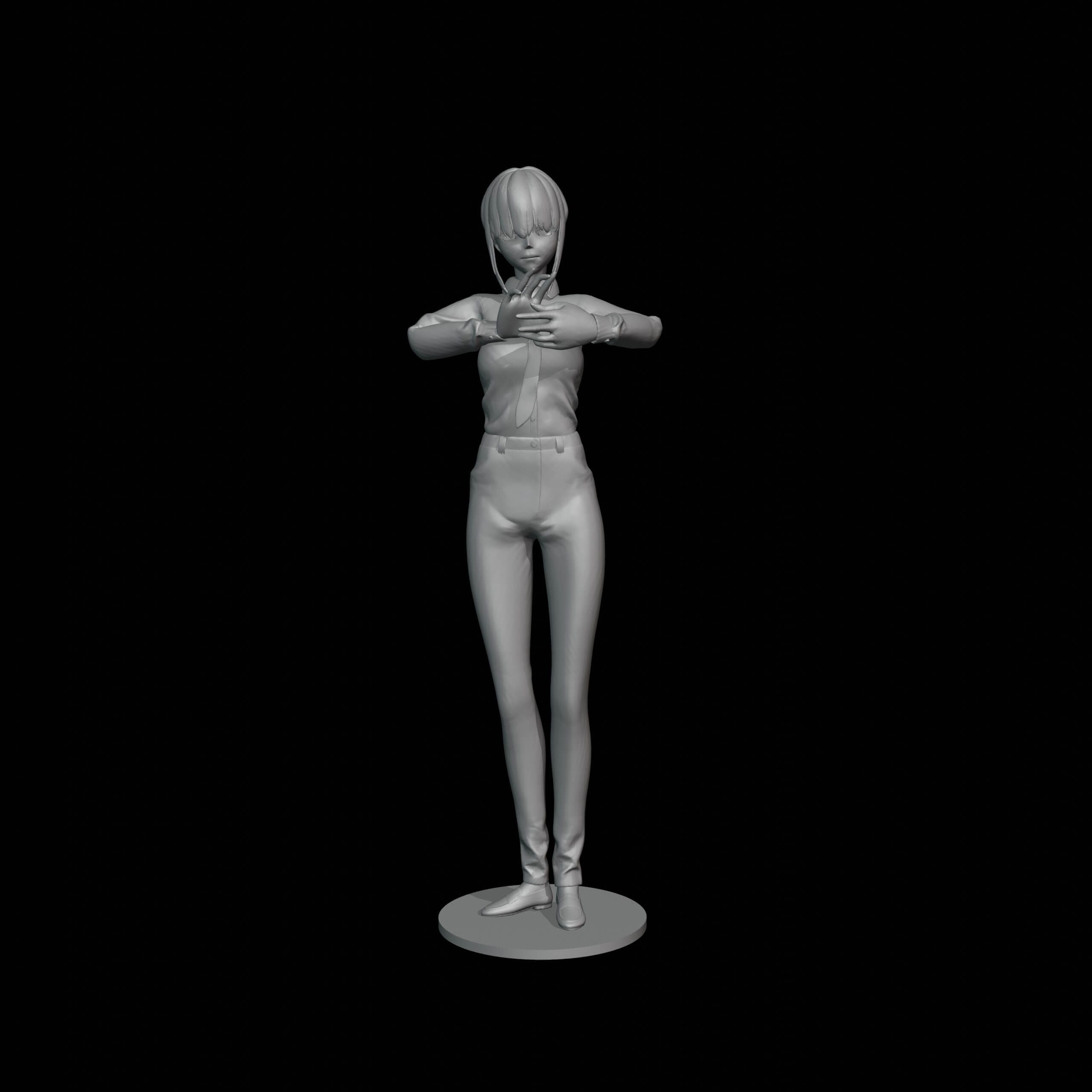 Makima Chainsaw Man - 3D Model by Moogar