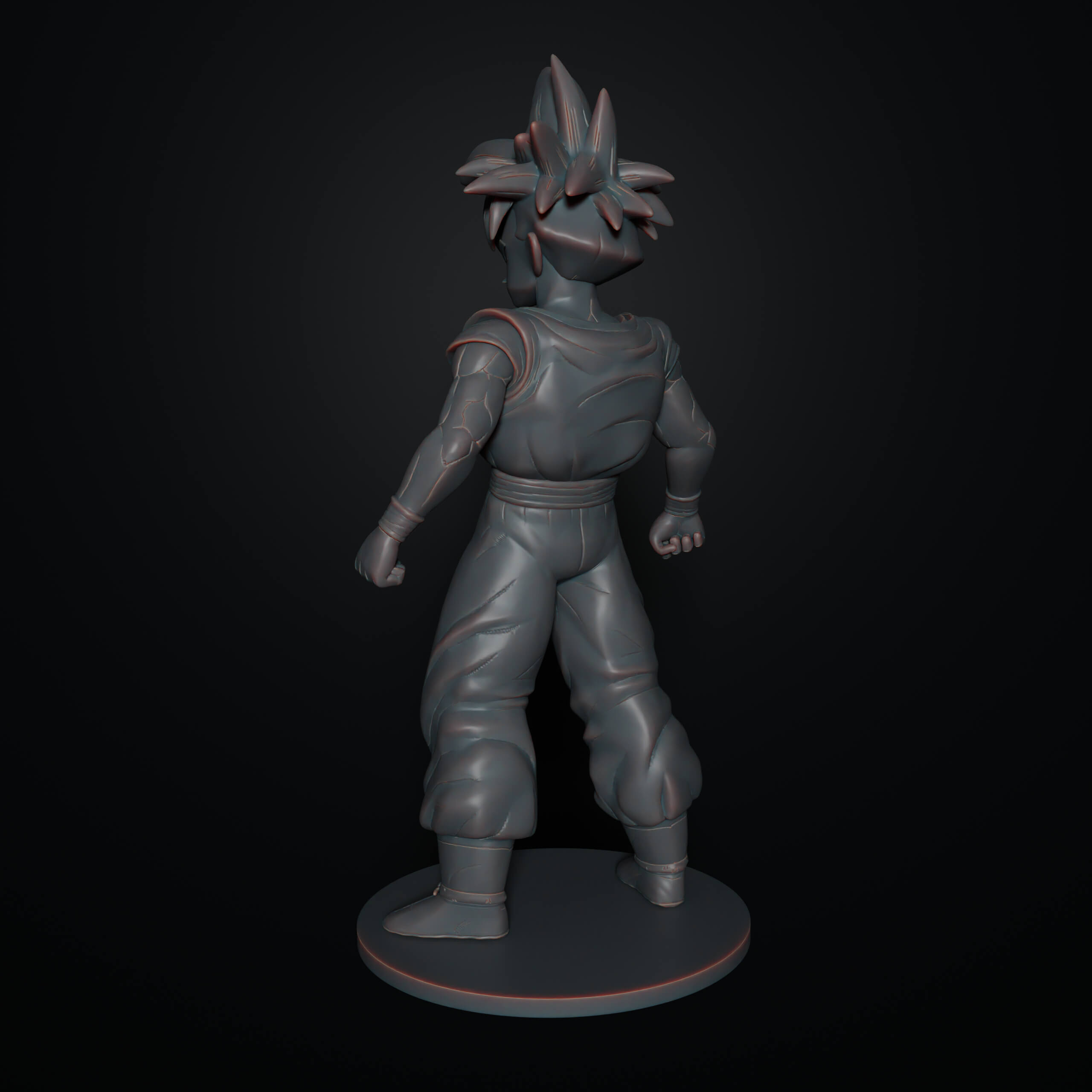 Son Gohan Super Saiyan 1 3D Model by Moogar