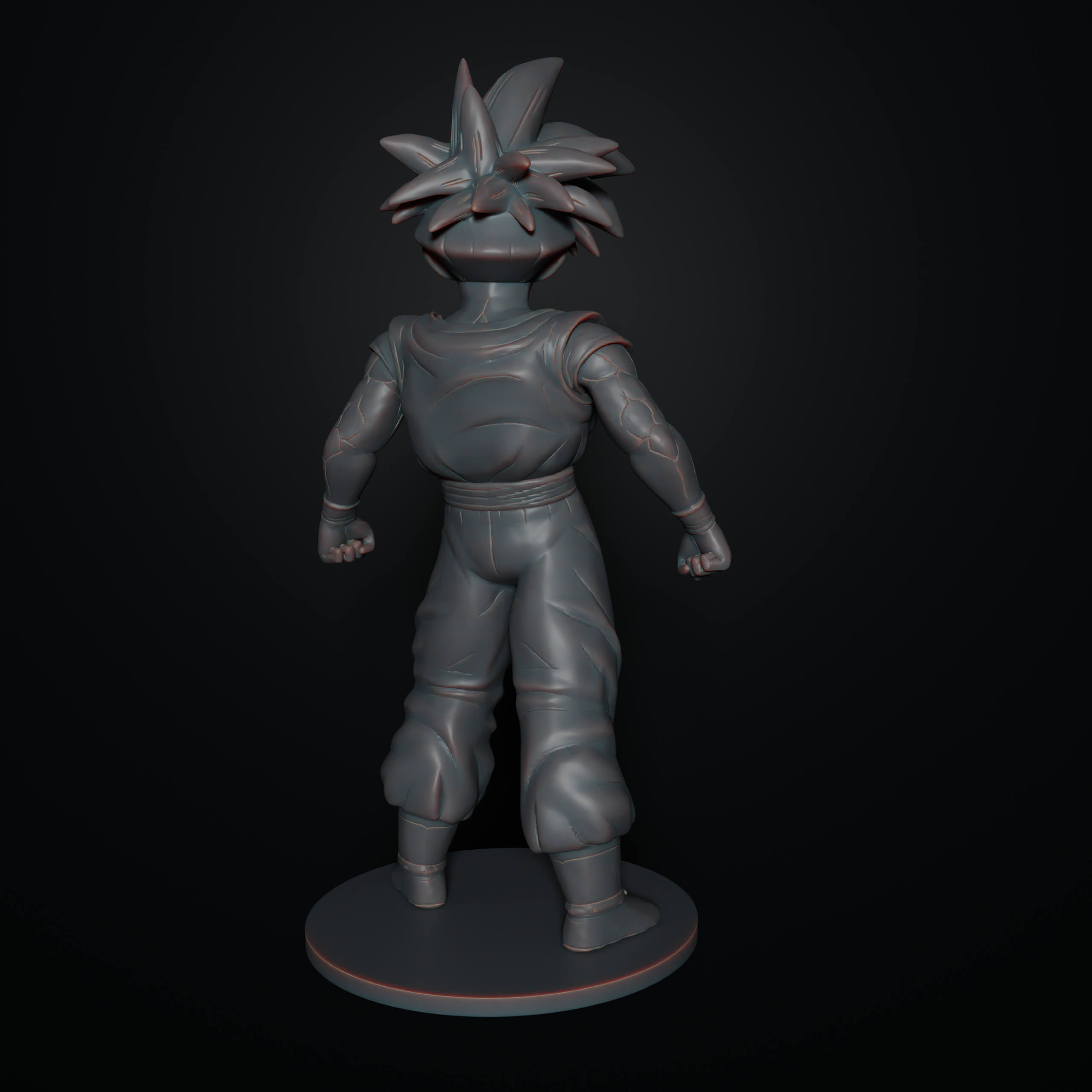 Son Gohan Super Saiyan 1 3D Print Model by Moogar