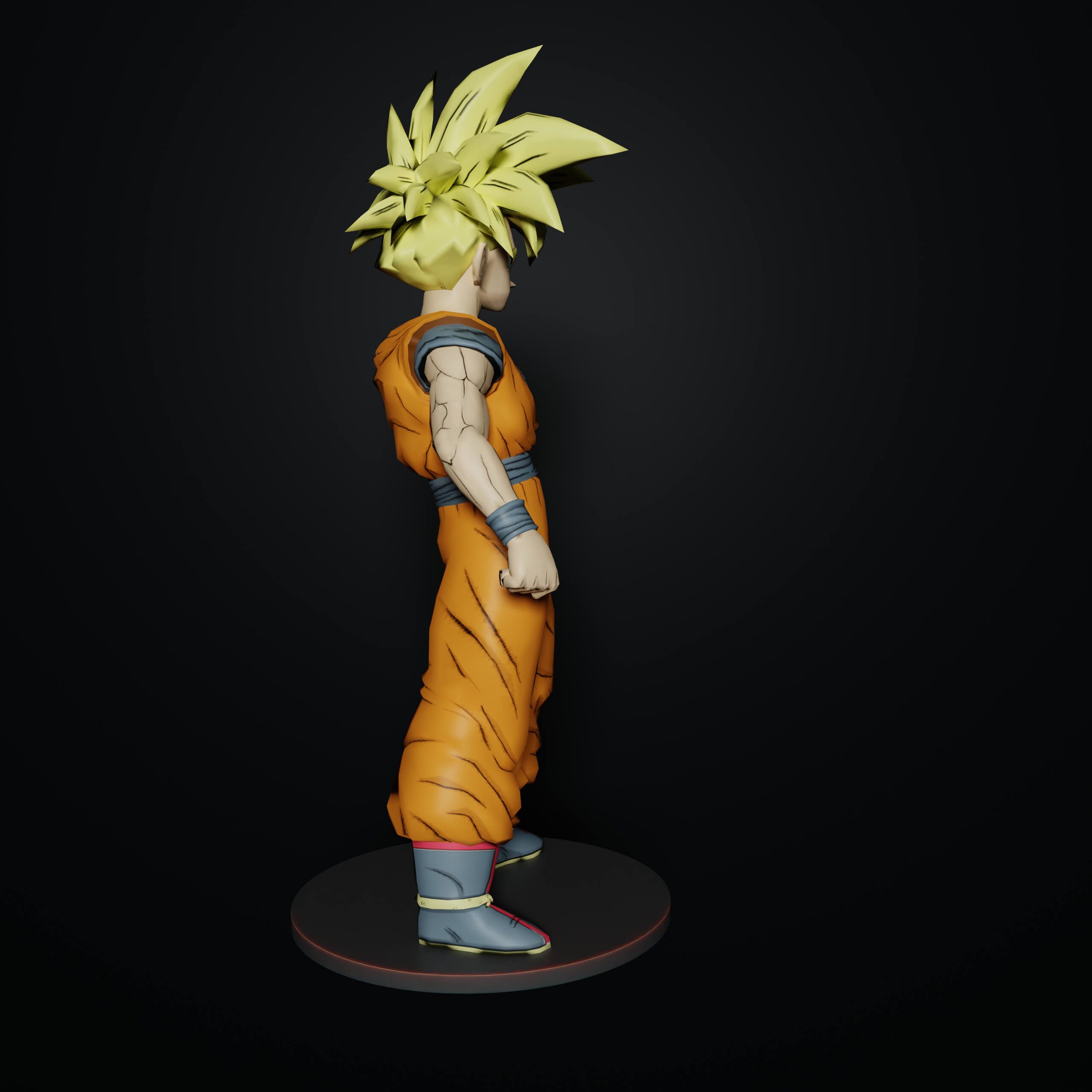 Son Gohan Super Saiyan 1 3D Print Model by Moogar