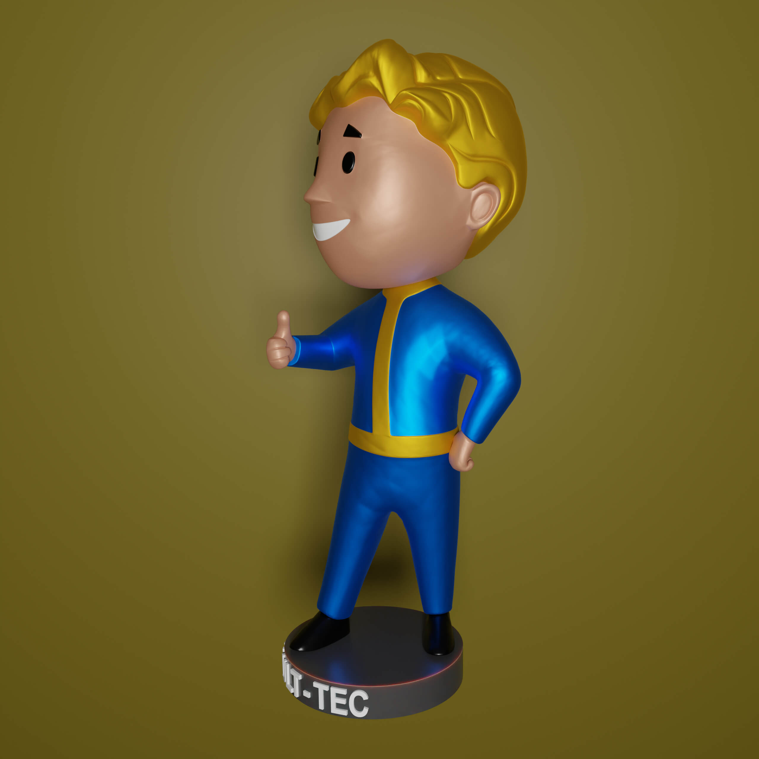 Vault Boy Fallout - 3D Print Model by Moogar