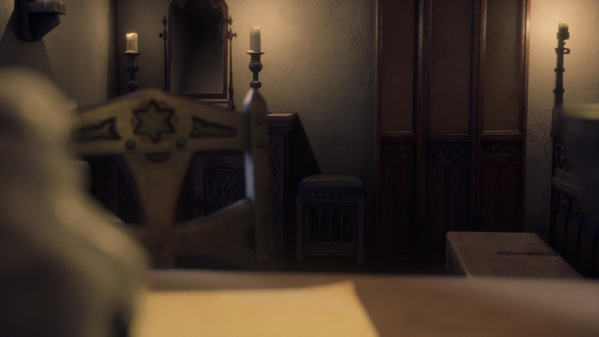 Gothic Room 3D Render, Digital Art by Moonglade