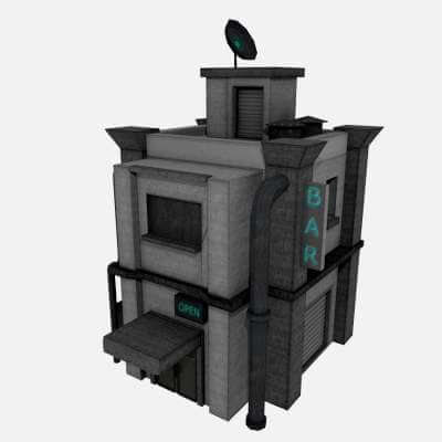 Outskirt Poor Sci-Fi Building