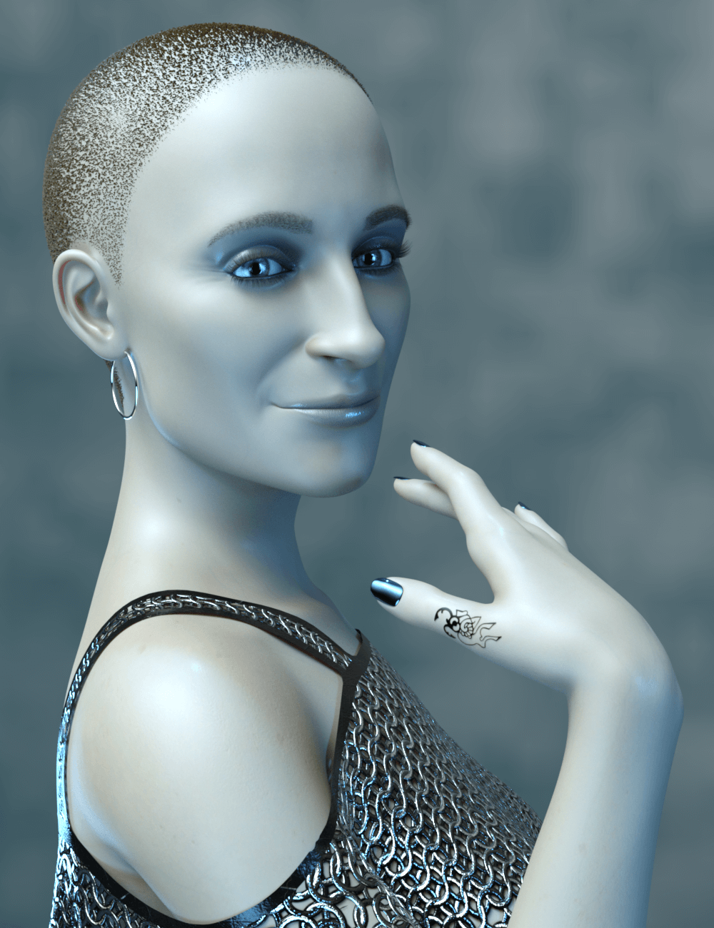 Ice Maiden 3D Render RenderHub Gallery