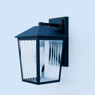 Benmore Black Outdoor Wall Light Brand 3D Model