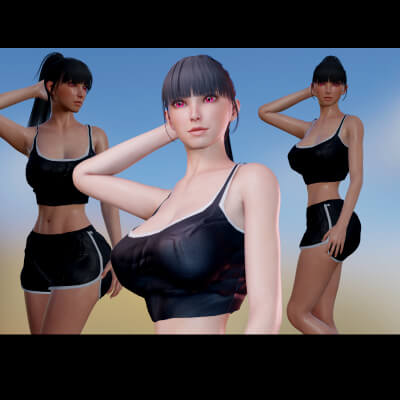 Diana Fully Rigged Female Character 4K Textures blender