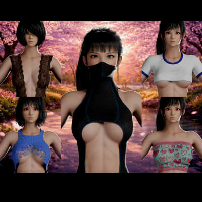 Tia Realistic Female 3D Character Game Ready Rigged PBR