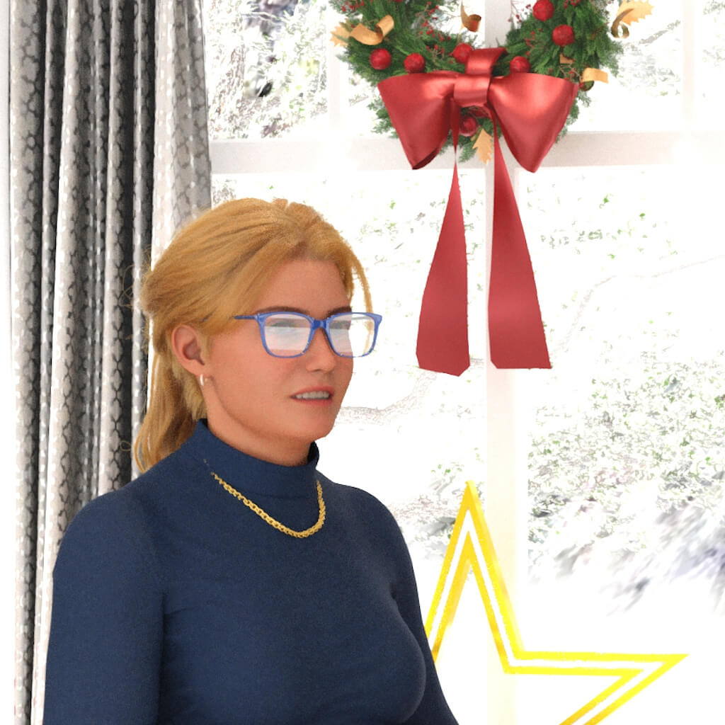 Xmas @ home 3D Render, Digital Art by MR3Design