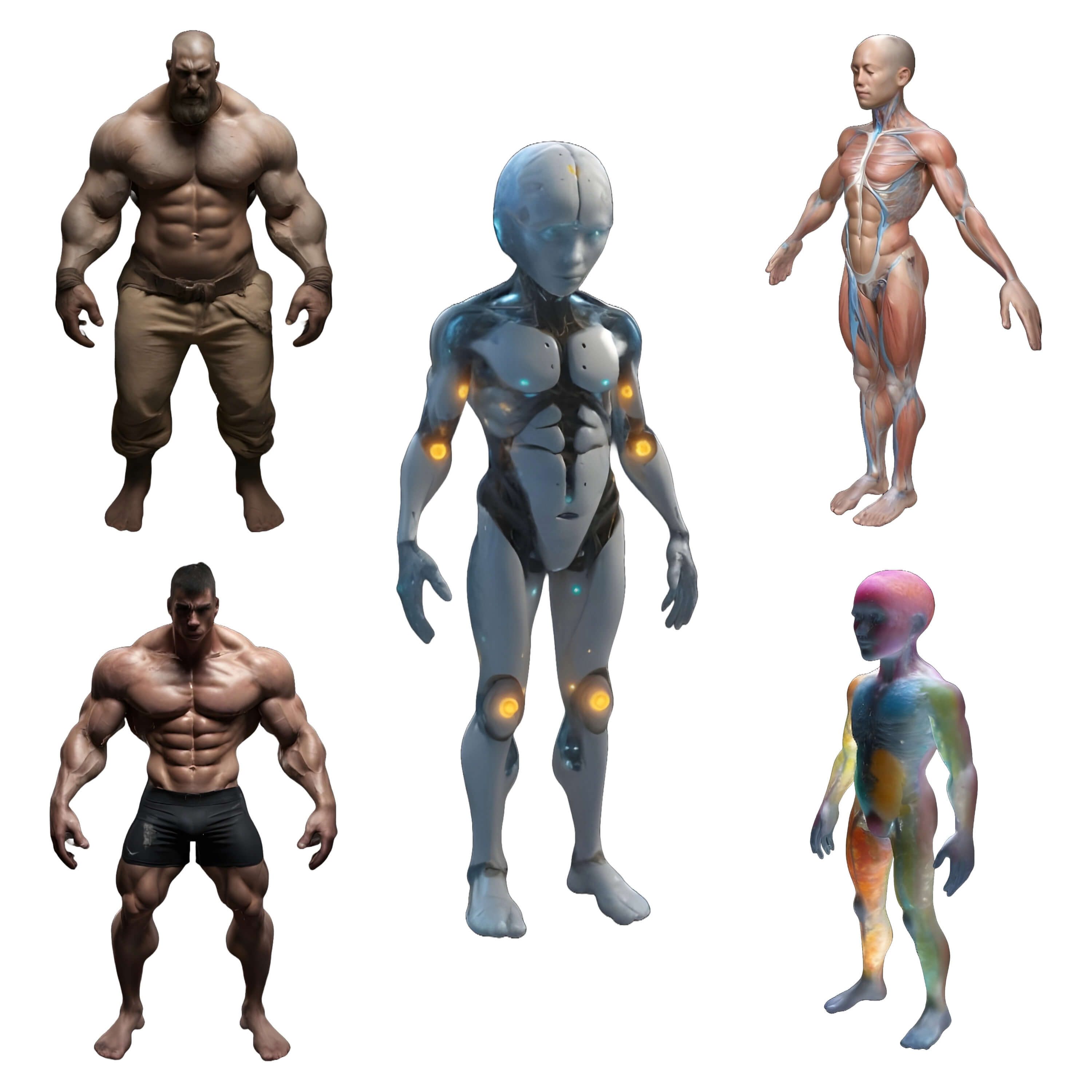 Advanced Human Body Study Collection - 3D Model by MRAnyCAD