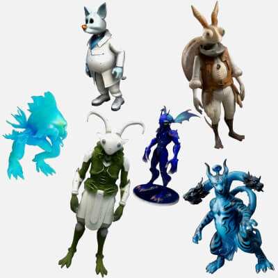 Fantasy Creature Collection - Alien Chronicles 3D Model by MRAnyCAD