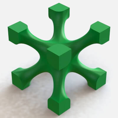 Lattice Structures of Skeletal I-Wp 3D Model by MRAnyCAD