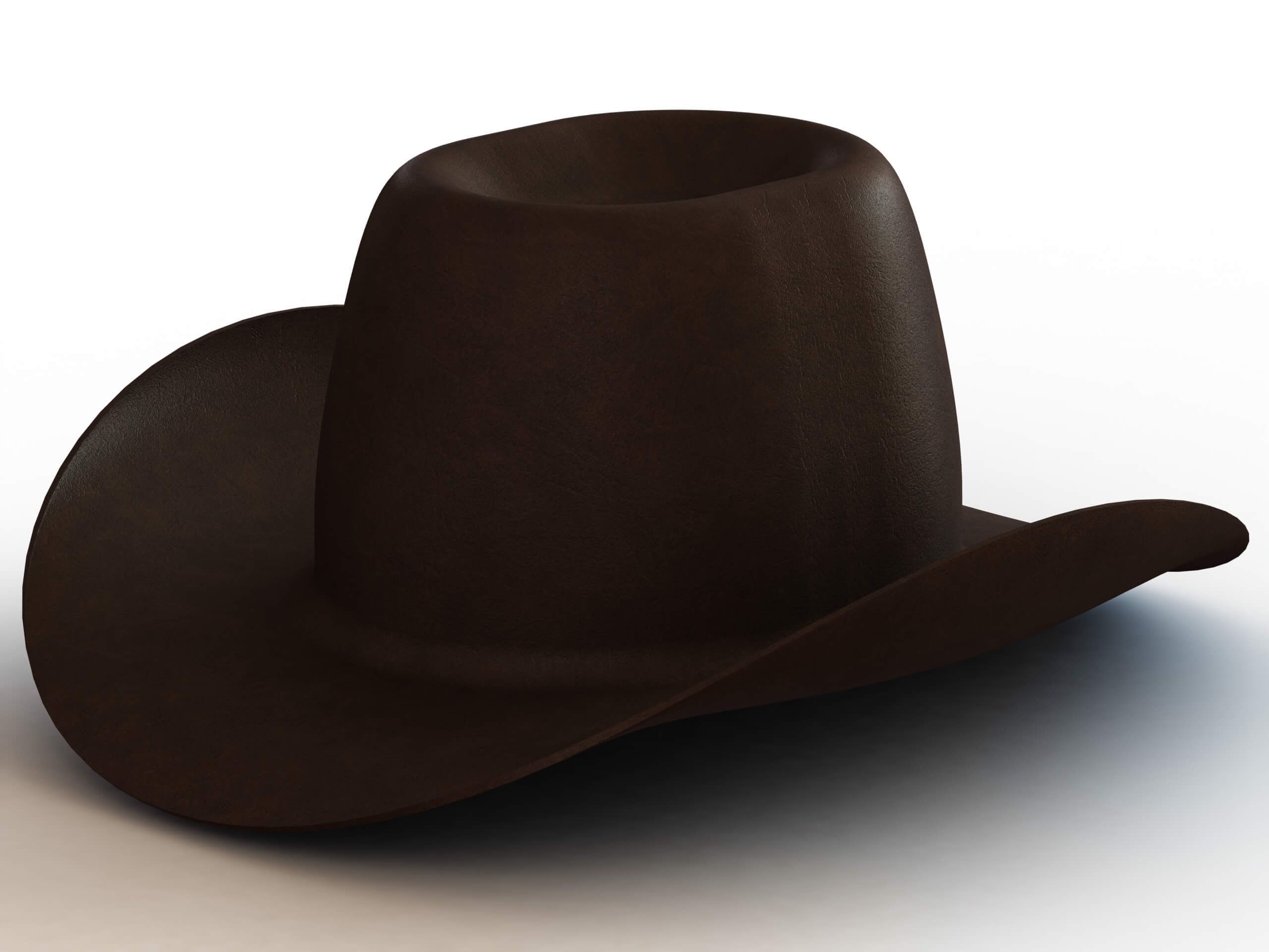 Western Cowboy Hat - 3D Print Model by MRAnyCAD