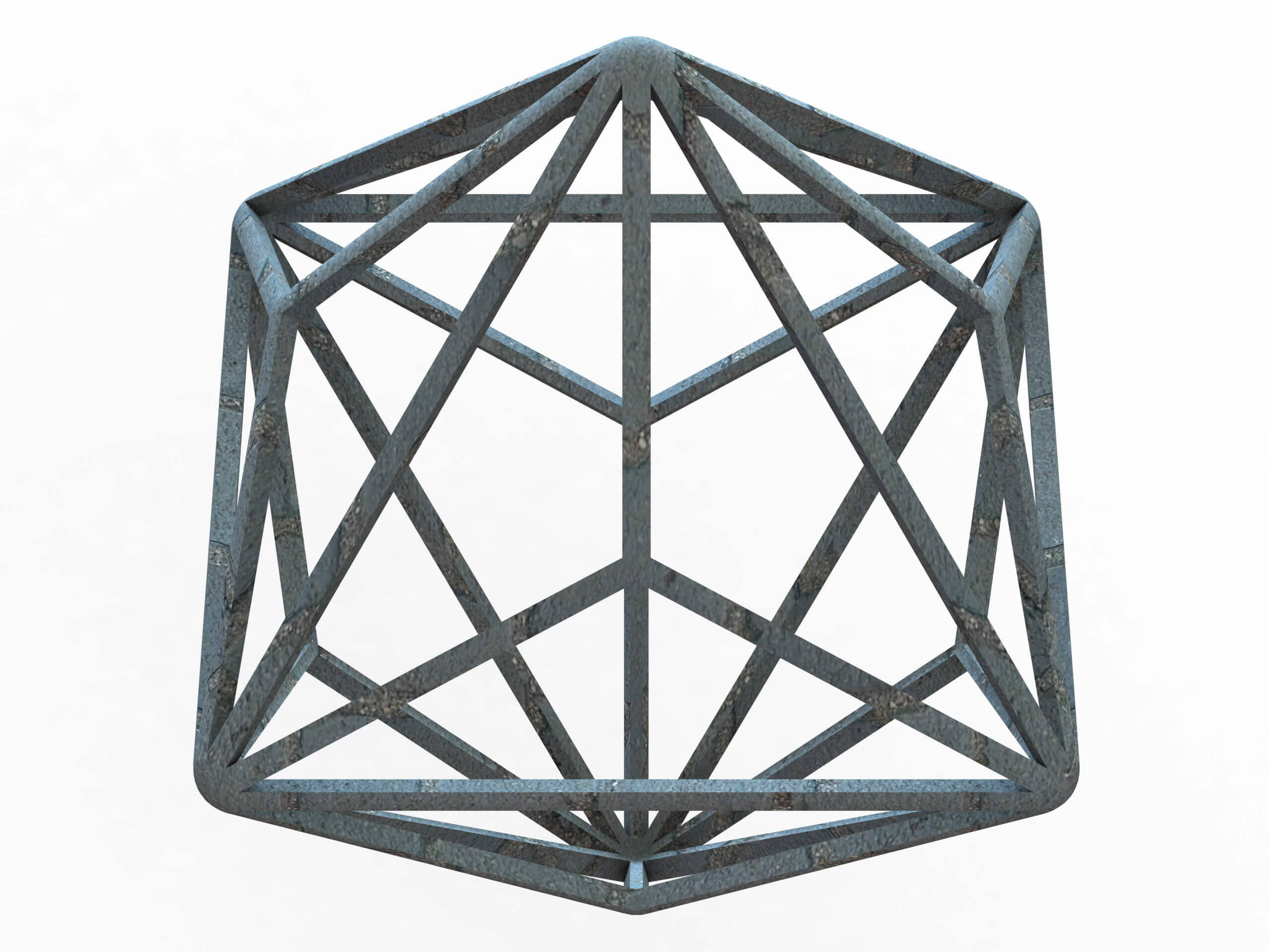Wireframe Shape Triakis Octahedron 3D Print Model by MRAnyCAD