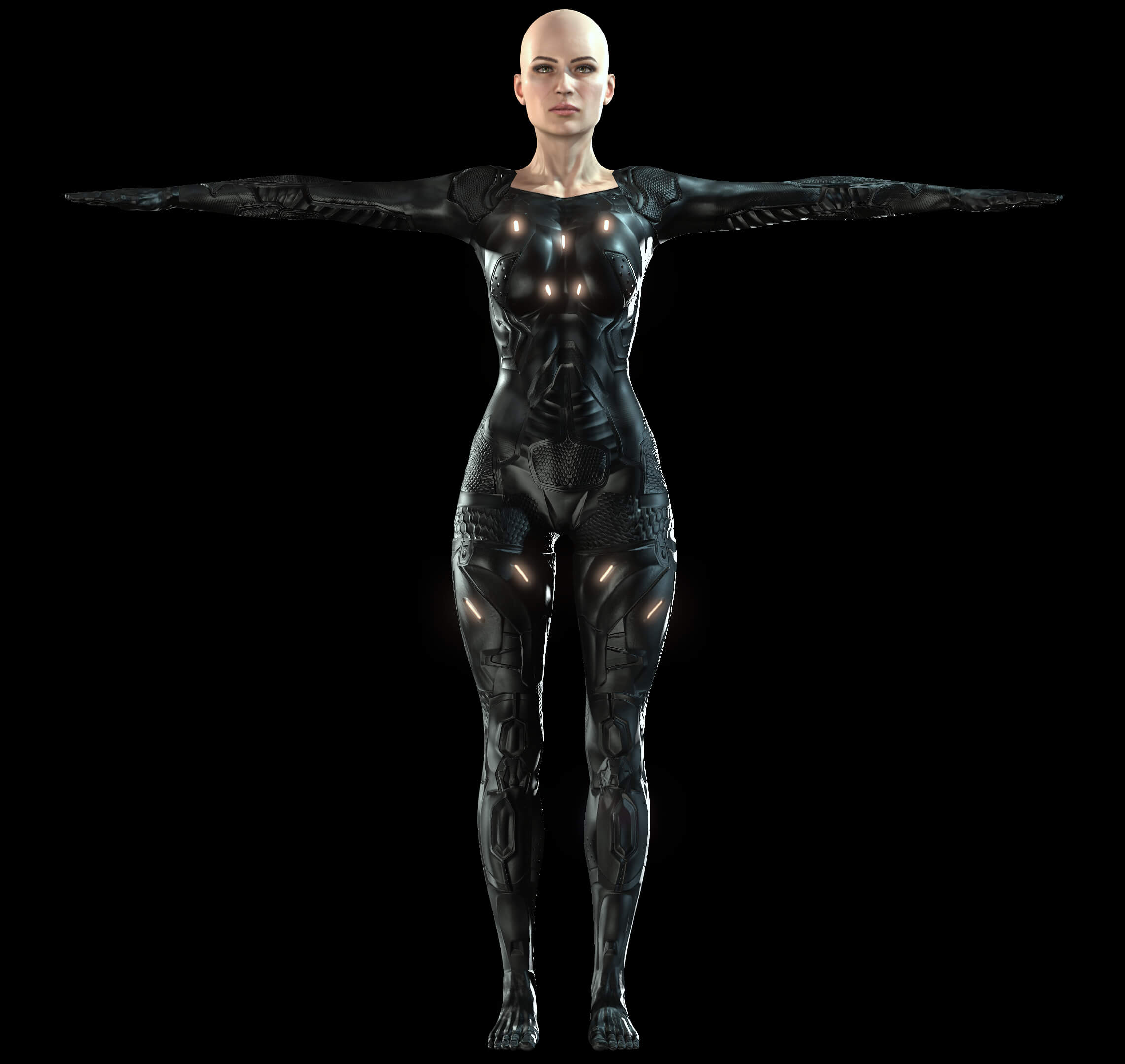 Female Cybernetic Suit - 3D Model by mrpsycho2000