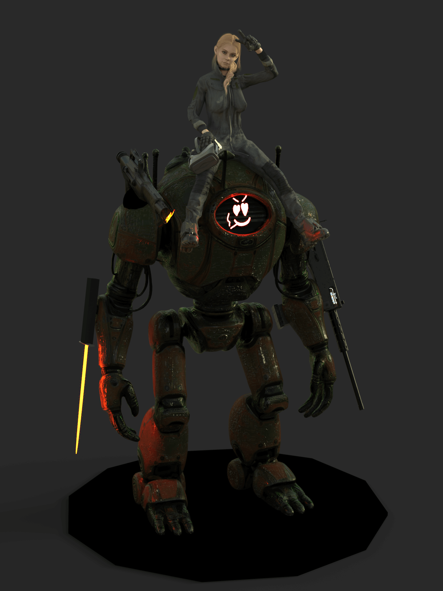 Vender Fan Art - Bot Operator 3D Render, Digital Art by mrtaured