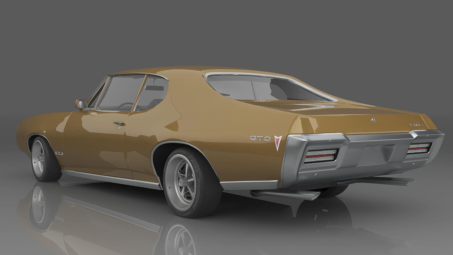 1968 Pontiac GTO Hardtop - 3D Model by msasdt