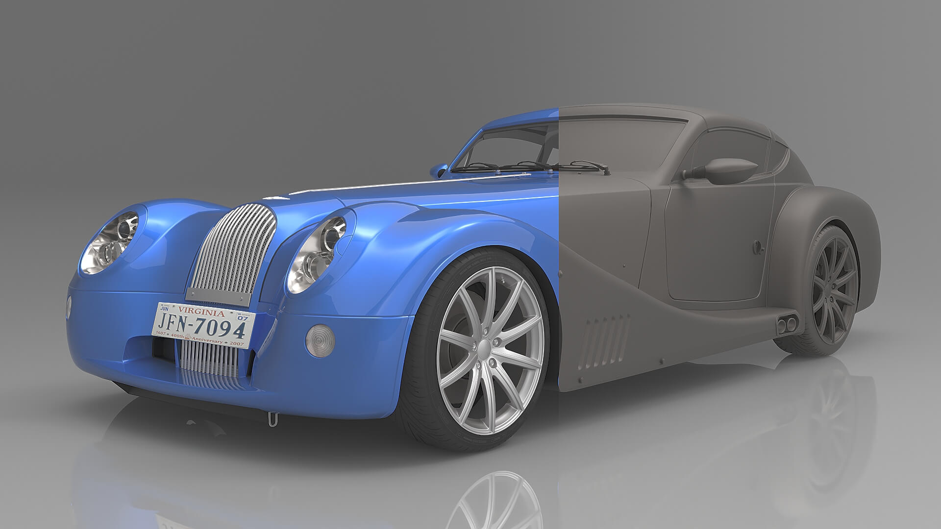 Morgan Hyper Model 2010 Morgan Aero SuperSports - 3D Model by msasdt