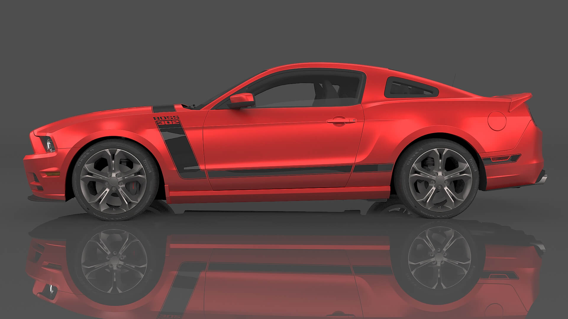 2013 Ford Mustang Boss 302 3D Model by msasdt