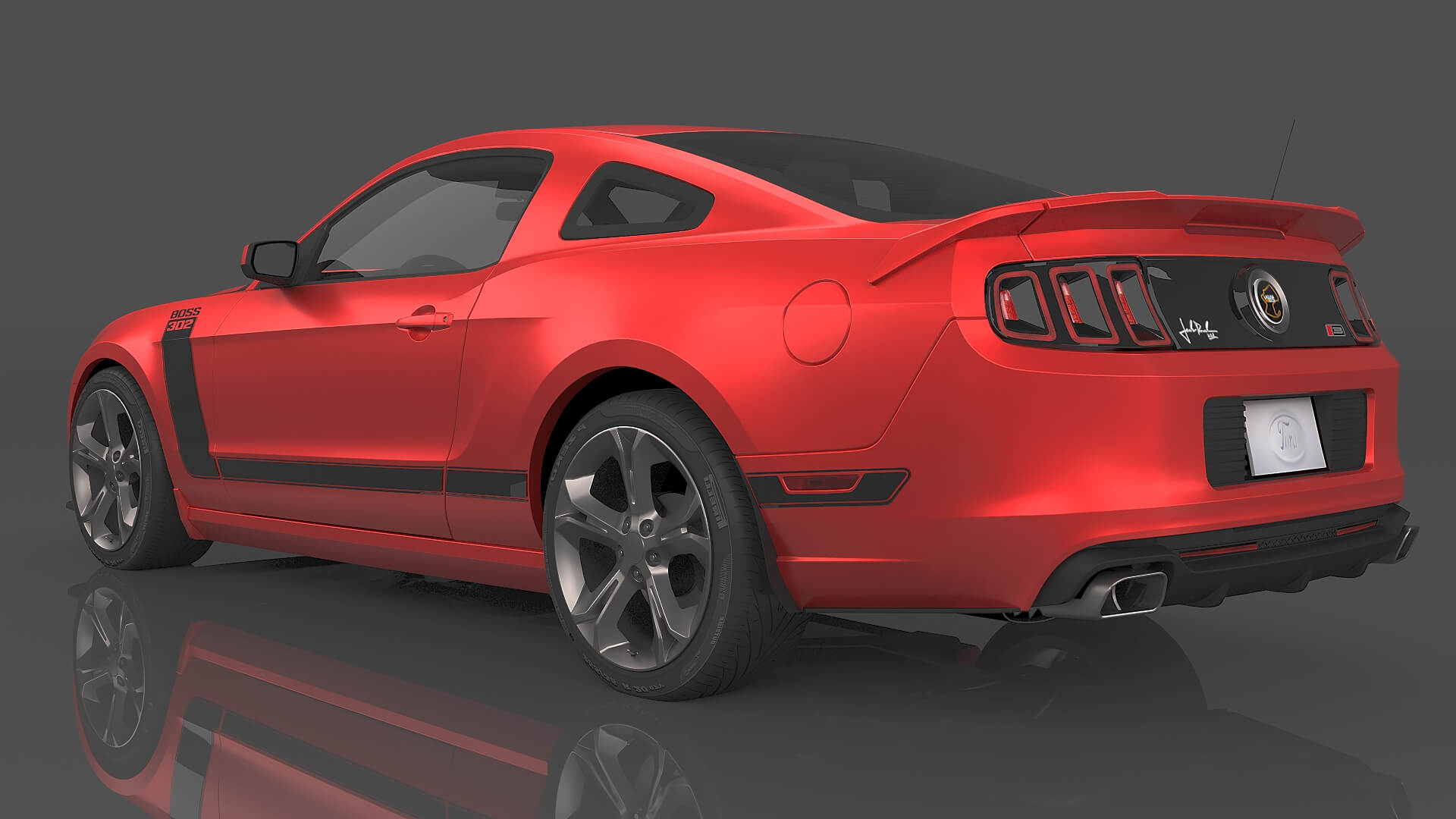 2013 Ford Mustang Boss 302 3D Model by msasdt