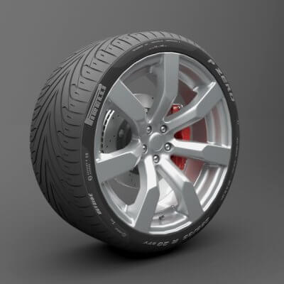 Realistic Tire Wheel 12