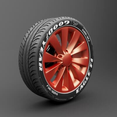 Realistic Tire Wheel 2
