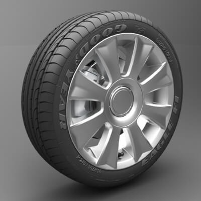 Realistic Tire Wheel 7