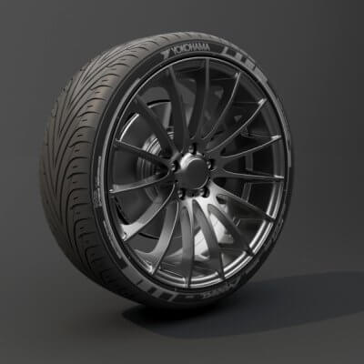 Realistic Tire Wheel