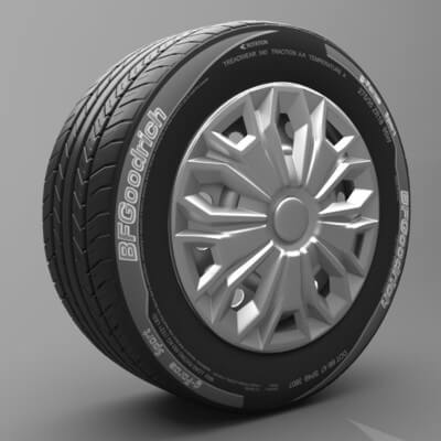 Realistic Transit Tire Wheel