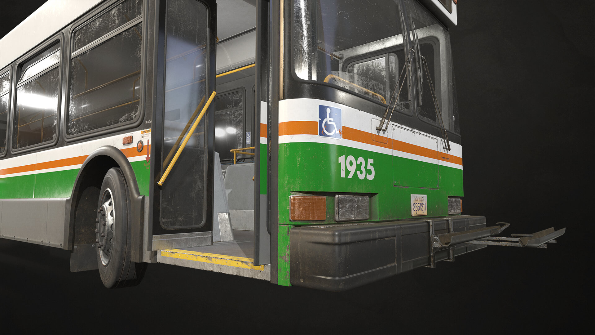 City Transit Bus V3 - 3D Model by MSWoodvine