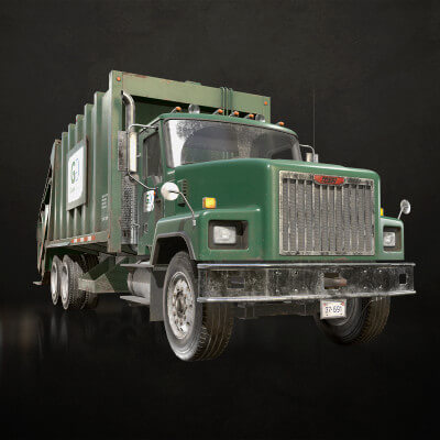 Classic Garbage Truck