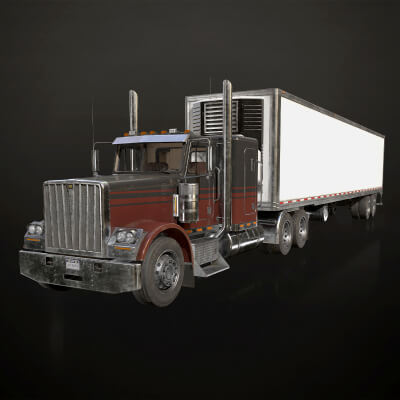 Flat Top Semi Truck Refrigerated Trailer