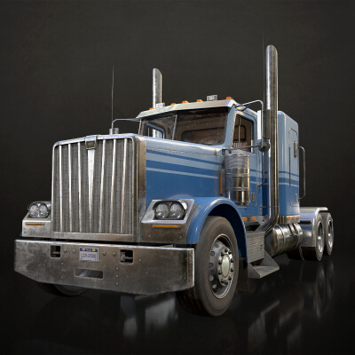 Flat Top Semi Truck