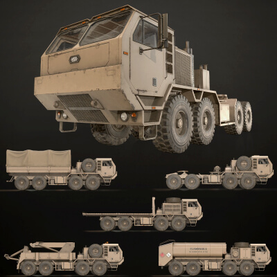 Heavy Military Truck V1 - Pack 1