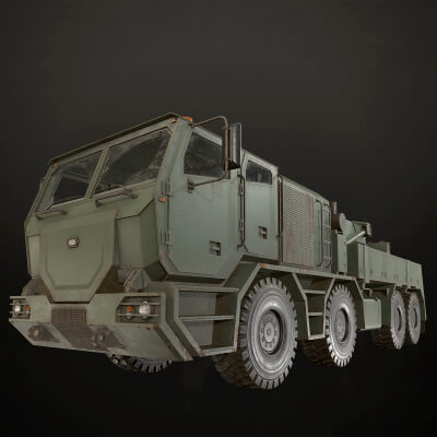 Heavy Military Truck V2 - Wrecker