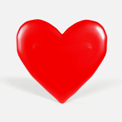 Red Heart 3D by muharremadk