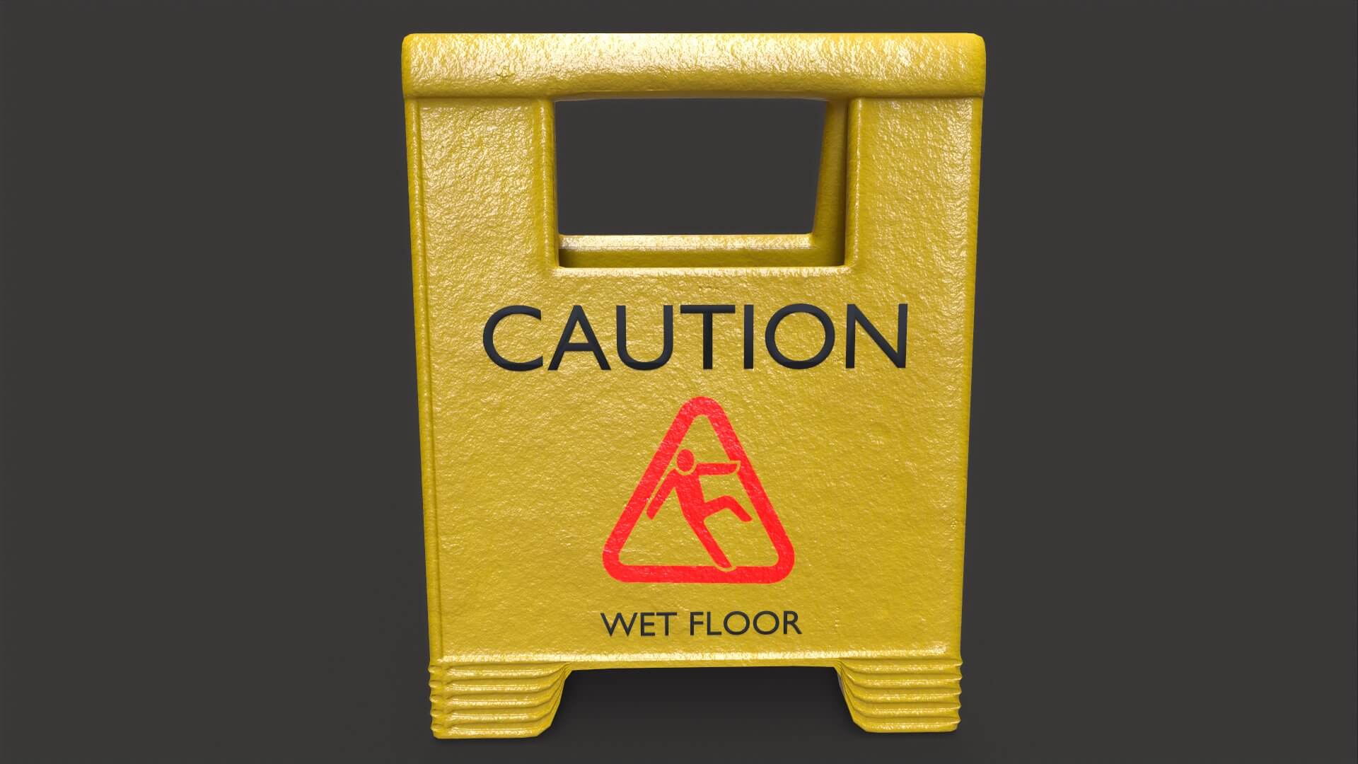Wet Floor Sign 3D Model by muharremadk