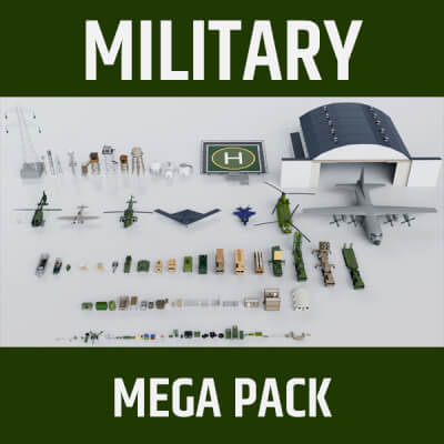 Military Mega Pack Collection - Game Ready 3D Model by multimedia4d
